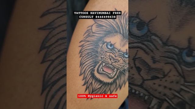 LION TATOO ? #tattoo #tattoodesigns #tattooartist #newtattoodesign #ink #bodyink #trending