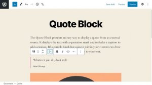 How to Use the WordPress Quote Block