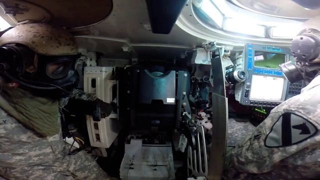 Перезарядка m1a1 Abrams. Вид изнутри