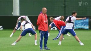 Сборная России готовится к матчу за выход в полуфинал Чемпионата мира по футболу FIFA 2018 в России™