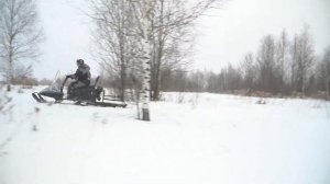 Егерь Centro по глубокому снегу