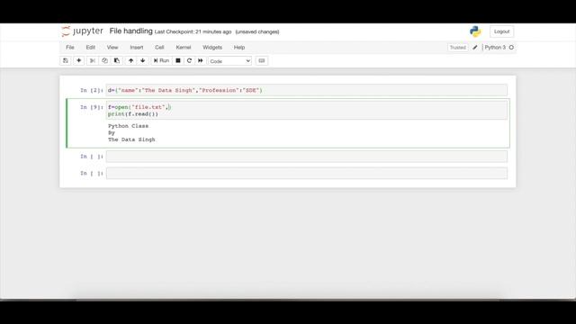 #21 File Handling in Python | File IO Python | Read / Write Files in Python | [Hindi]