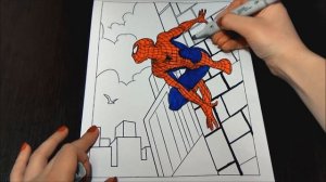ЧЕЛОВЕК ПАУК Спайдермен Spiderman раскраска Бэтмен