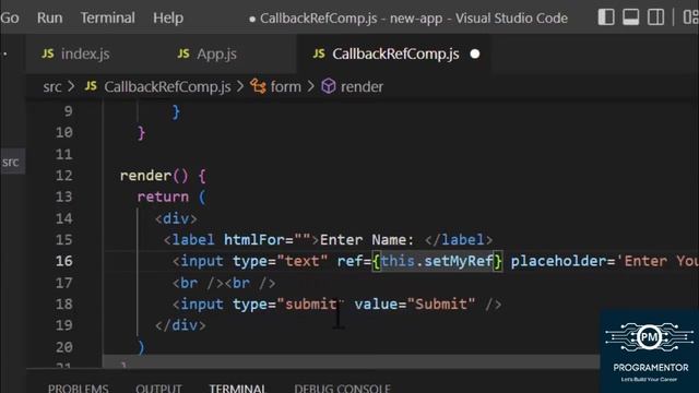 51 | Callback Ref In React | React Refs | React Reference | Refs In React | React JS (Hindi/Urdu)