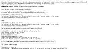 Unix & Linux: Installation problem with python-software-properties (3 Solutions!!)