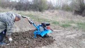 Фрезеровка почвы мотоблоком НЕВА МБ2