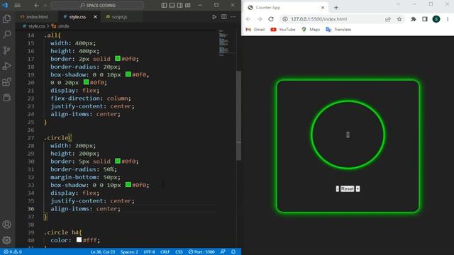ASMR Programing - How to make a counter App in JavaScript -  No Talking