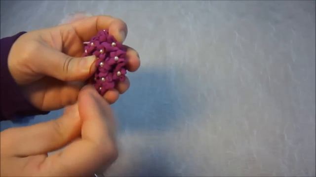 Цветы из ткани Мастер класс Брошь Гортензия / Hand made Tutorial