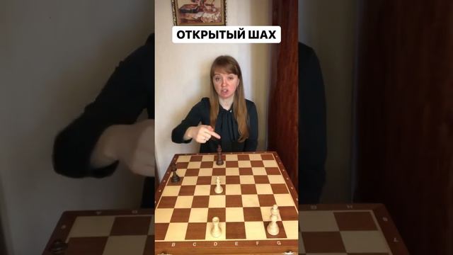 Что такое открытый шах? #шахматыдляначинающих #шахматы