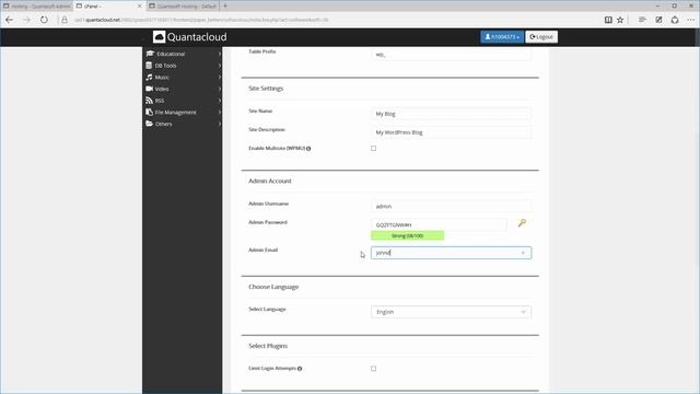 How to install WorPress in cPanel - Quantasoft Hosting (QSH.eu) смотреть онлайн