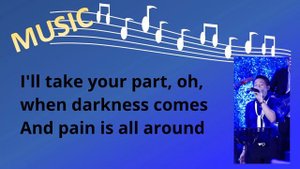 Bridge Over Troubled Water by Art Garfunkel & Paul Simon (Videoke male part)