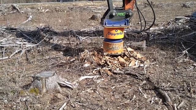 САМЫЙ ЭФФЕКТИВНЫЙ СПОСОБ по УДАЛЕНИЮ ПНЕЙ ЭКСКАВАТОРОМ. Dipperfox Stump Grinder 850 PRO