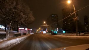 Москва ночная. Улица Лескова. Бибирево