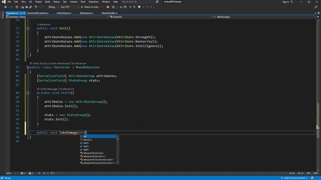 Action RPG in Unity Tutorial Episode 4 Stats and Attributes смотреть онлайн