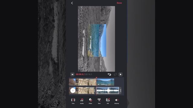 Create Travel Video with PIP on GOM Mix Mobile