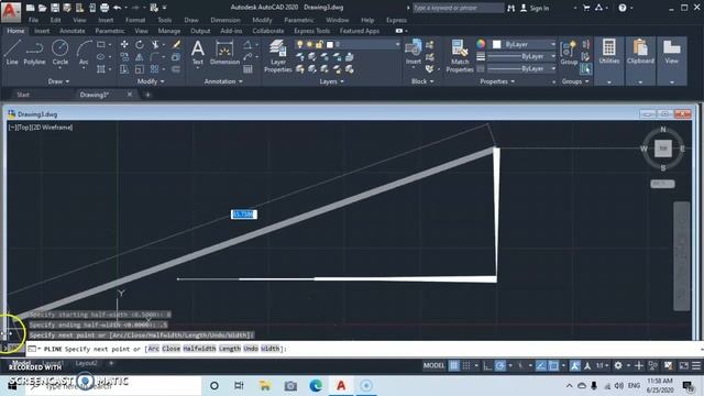 HOW TO USE A POLYLINE IN AUTOCAD 2020. THE DIFFERENCE BETWEEN LINE AND POLYLINE. смотреть онлайн