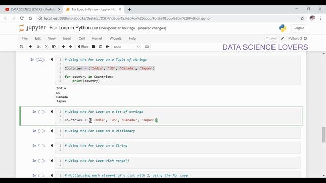 Basic Python Tutorial - 21 ... For Loop in Python | With Examples #python