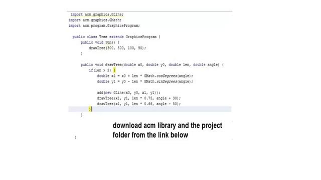 How to draw a tree by recursive method using java? смотреть онлайн