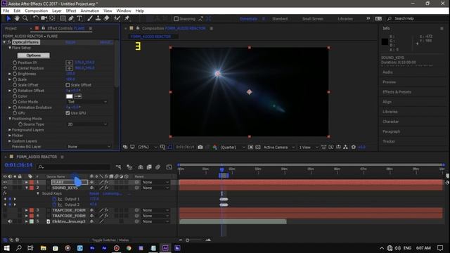 Audio React with Trapcode Form - After Effects Tutorial смотреть онлайн