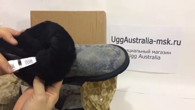 UGG Bailey Bow Mini Snake Black | UGG Australia MSK смотреть онлайн