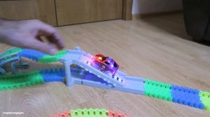 Гибкий Светящийся Гоночный Автотрек Magic Tracks на 225 деталей с Алиэкспресс.Для детей!