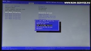 Настройка BIOS ноутбука DELL для установки WINDOWS 7, 8, 10 с флешки или диска.