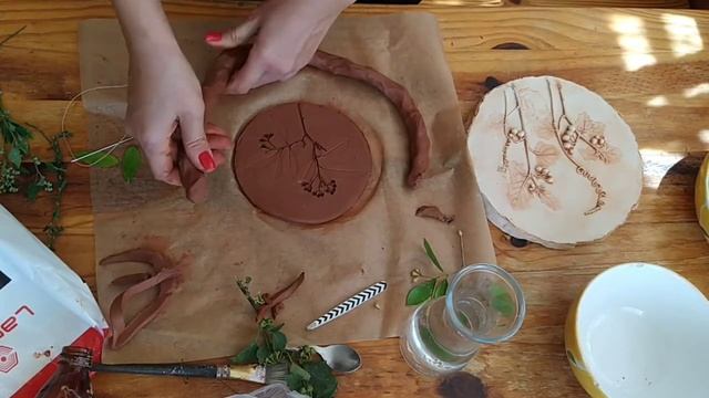 Ботанический барельеф. Мастер класс.