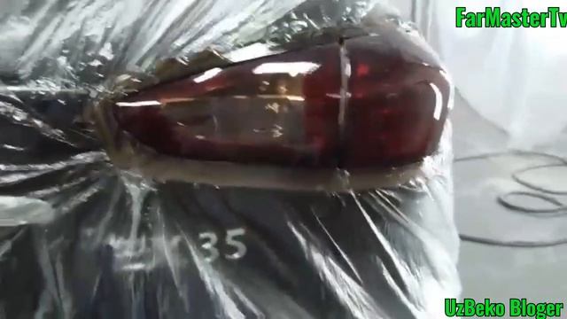 Ремонт Авто и Подготовка покраску Инфинити задние фары черный лак. смотреть онлайн