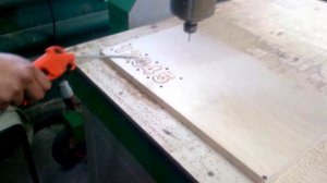 Резка Фанеры 21мм Фрезой D 3.175.