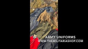 A large selection of WW2 & British Army uniforms now in stock!