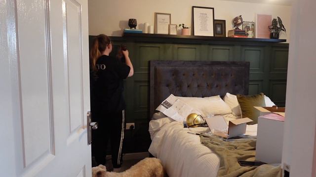 Vlog #3 - DIY New Build Bedroom Makeover! DIY Paneling Hacks and Lazy Sundays | NEW BUILD UK VLOG