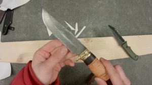 Нож из дамасской стали против китайского ножа