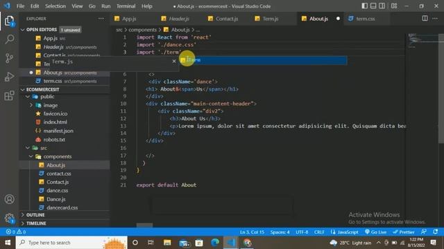 How To Create E-commerce Website Using React JS | React JS E-commerce Site part 2 смотреть онлайн