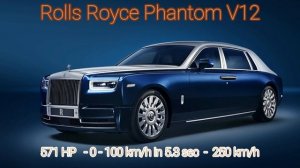 2022 Rolls Royce Ghost Black Badge V12 600 HP Acceleration 0-200 km/h & rolls royce compilation