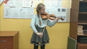 Терещенко Анастасия, 2 класс скрипки, МБУДО "ДМШ".г.т. Краснозатонский, преподаватель Е.В. Беляева