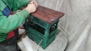 Из трех пластиковых ящиков сделал Простую и очень Полезную Поделку за копейки