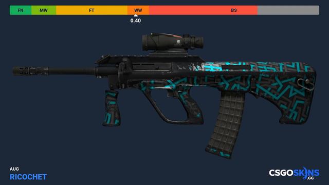 AUG Ricochet - Skin Float And Wear Preview смотреть онлайн