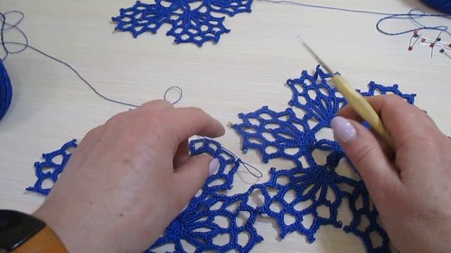 КРАСИВЫЙ УЗОР ИЗ МОТИВОВ КРЮЧКОМ. УРОК ВЯЗАНИЯ. смотреть онлайн