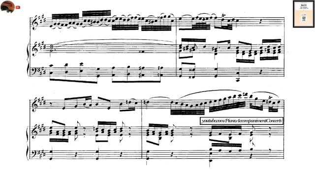 Bach - Violín Sonata no. 3, 1st Movement | Harpsichord, Accompaniment смотреть онлайн