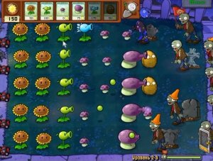 Plants vs Zombies / Adventure 1 Night 3 / Растения против Зомби / Прохождение