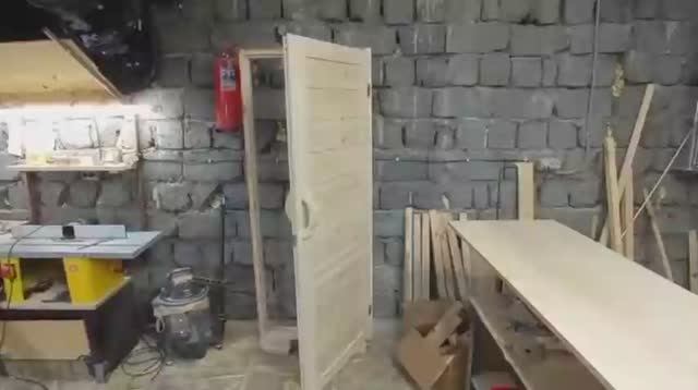 Дверь для парной из липы
