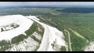 Белая гора из фосфогипса под Воскресенском. 2020 г.