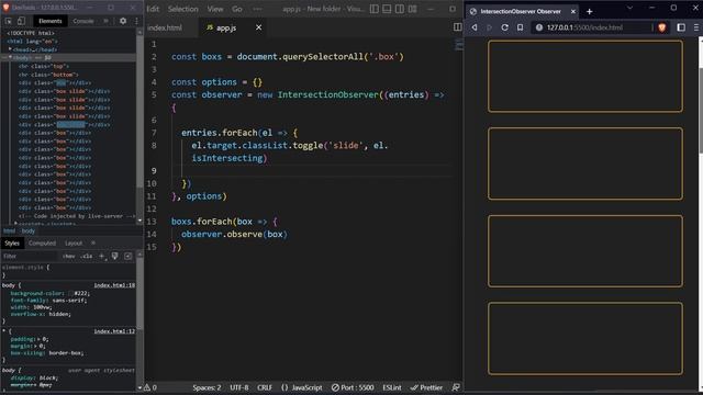 JS Intersection Observer - add animation on scroll - تعلم смотреть онлайн