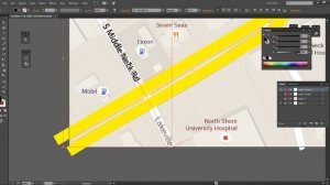 Создание карты в Illustrator. Урок как нарисовать карту,  линии и объекты в Illustrator.