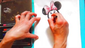 Minnie Mouse coloring and drawing for Kids, Toddlers