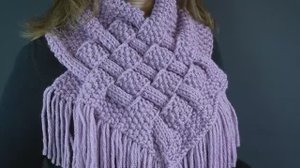 Великолепный вязаный шарф-снуд - вяжется быстро и просто, с ним справится даже новичок!