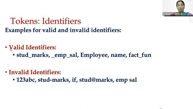 Data Types and Language Semantics- Part1: Python Data Types, Variables, Tokens, Language Keywords