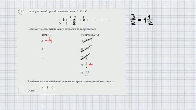 Математика. ДЕМО. ВПР 2018. 6 класс. Задание 8. смотреть онлайн