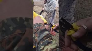 Установка "седла" на тетиву.