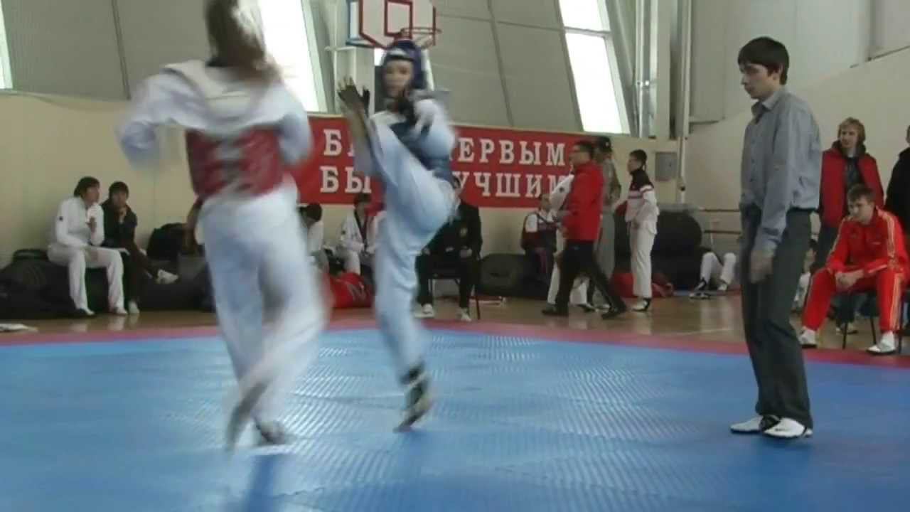 Taekwondo WTF. Спартакиада школьников. 07.04.2013 Столярова-Чеснокова